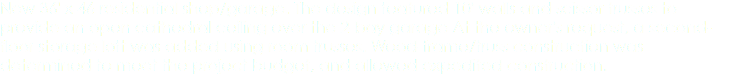 New 36' x 46 residential shop/garage. The design featured 10' walls and scissor trusses to provide an open cathedral ceiling over the 2-bay garage At the owner's request, a second-floor storage loft was added using room trusses. Wood-frame/truss construction was determined to meet the project budget, and allowed expedited construction. 